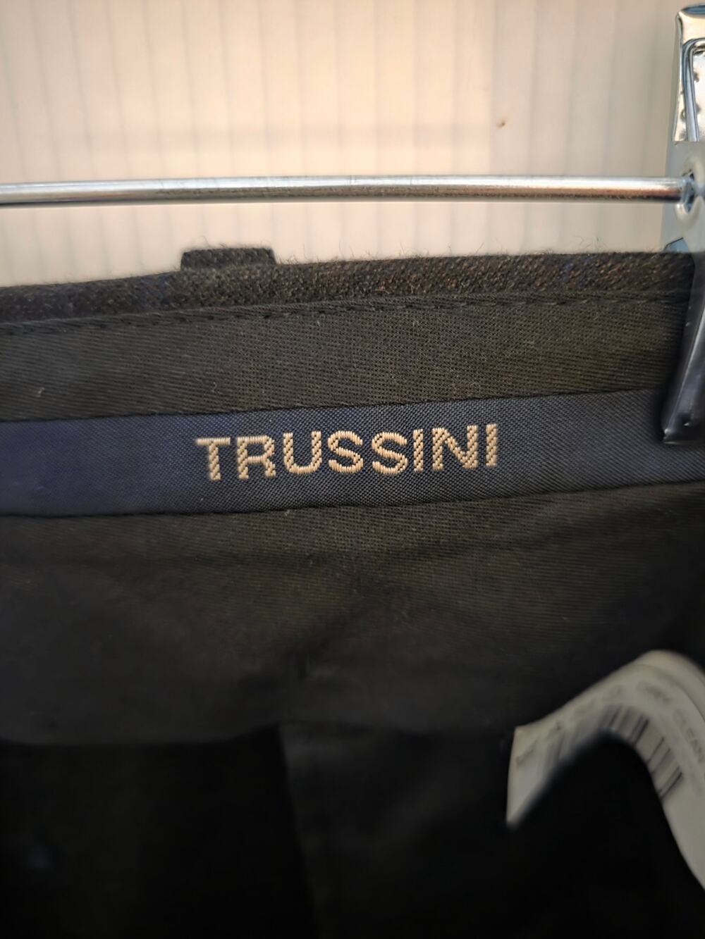 Trussini Boyds Wool Windowpane Suit Jacket Blazer Pants Set Italy Size 40R EU 50